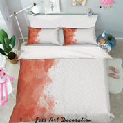 3D Orange Graffiti Quilt Cover Set Bedding Set Pillowcases 11- Jess Art Decoration