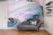 3D Abstract Pink Gilding Marbling Wall Mural Wallpaper 31- Jess Art Decoration