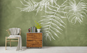 3D Abstract White Leaves Wall Mural Wallpaper 46- Jess Art Decoration