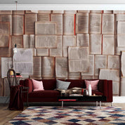 3D Book Paper Pattern Wall Mural Wallpaper sww 116- Jess Art Decoration