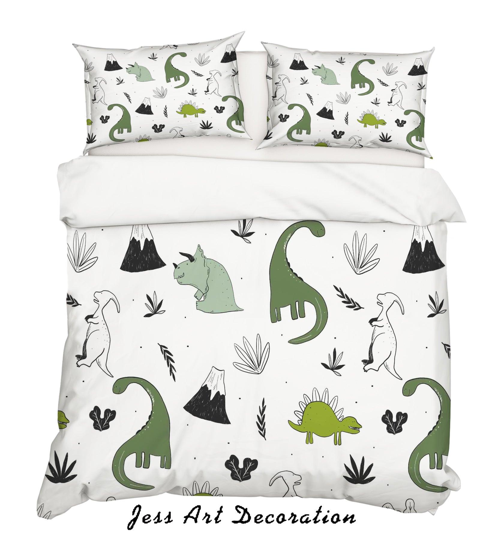3D Cartoon Dinosaur Quilt Cover Set Bedding Set Pillowcases 80- Jess Art Decoration
