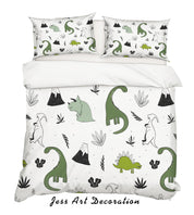 3D Cartoon Dinosaur Quilt Cover Set Bedding Set Pillowcases 80- Jess Art Decoration