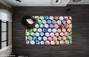 3D Spray Paint Pattern Graffiti Non-Slip Rug Mat A624 LQH- Jess Art Decoration