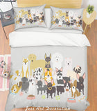 3D Cartoon Animals Quilt Cover Set Bedding Set Pillowcases  46- Jess Art Decoration