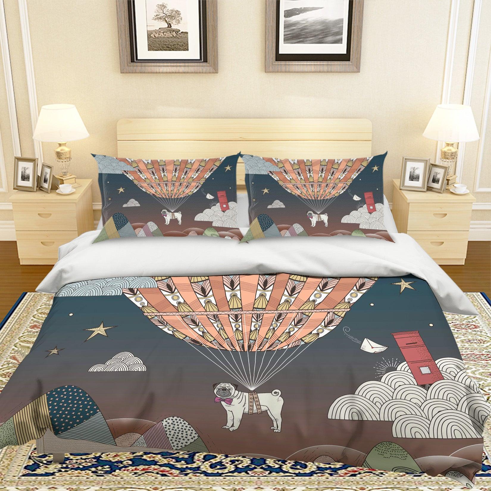 3D Cartoon Balloon Dog Quilt Cover Set Bedding Set Pillowcases 81- Jess Art Decoration
