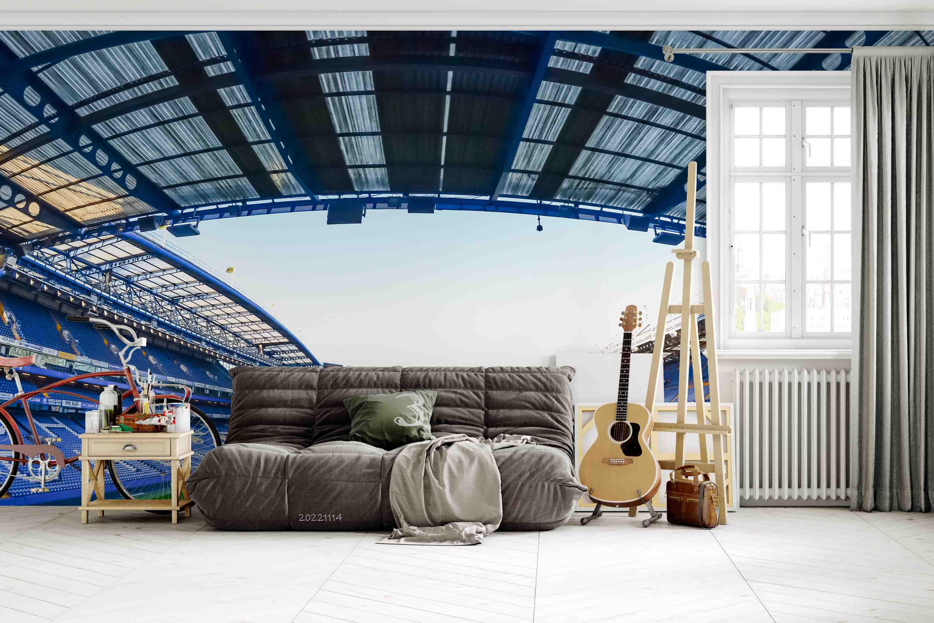 3D Stamford Bridge Stadium Wall Mural Wallpaper GD 213- Jess Art Decoration