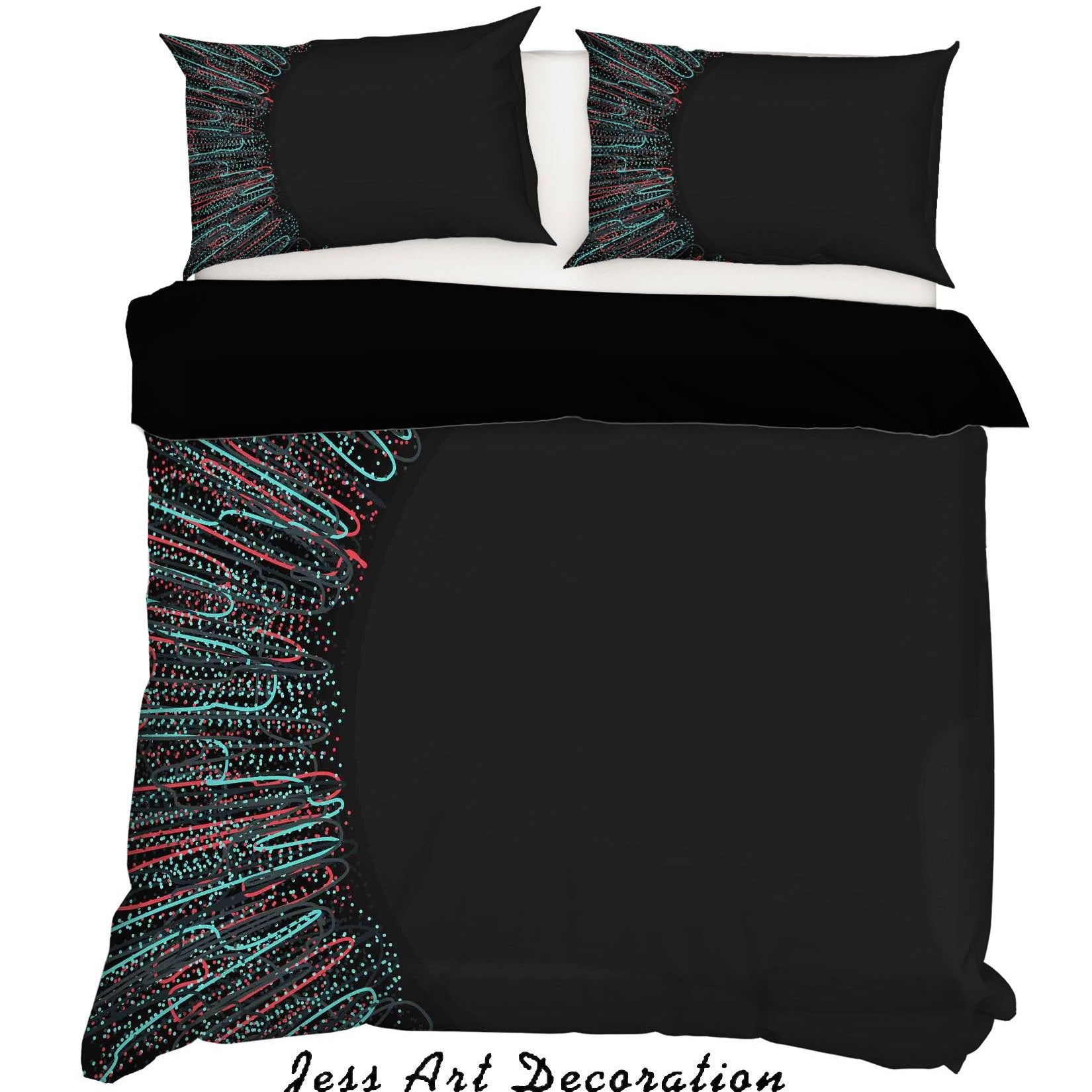 3D Abstract Geometric Figure Quilt Cover Set Bedding Set Pillowcases 04- Jess Art Decoration