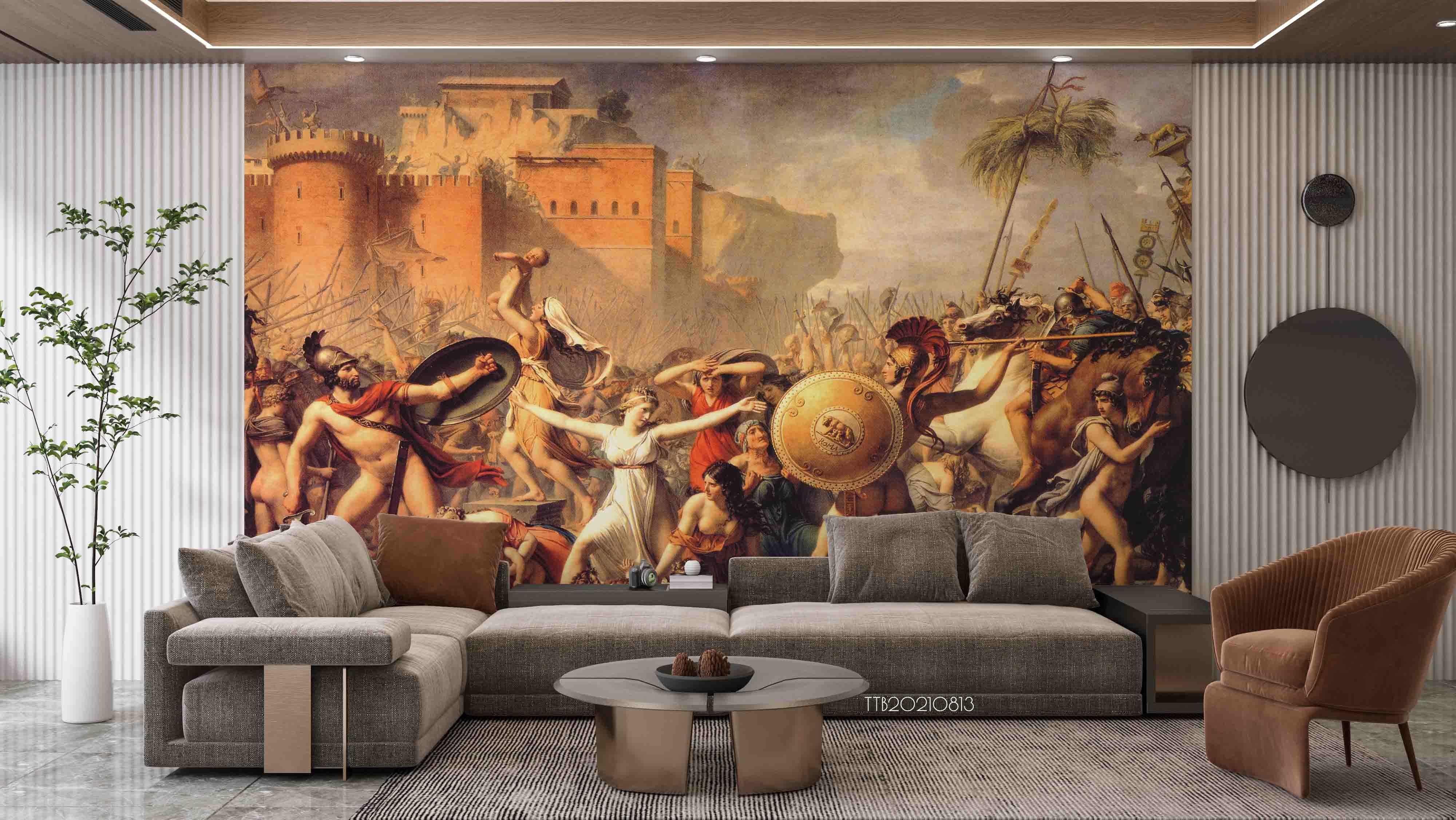 3D Europe Oil Painting Rome War Castle Wall Mural Wallpaper SWW5099- Jess Art Decoration