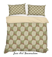 3D Circle Vintage Pattern Quilt Cover Set Bedding Set Duvet Cover Pillowcases WJ 6838- Jess Art Decoration