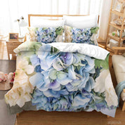 3D Color Hydrangea Quilt Cover Set Bedding Set Duvet Cover Pillowcases 211- Jess Art Decoration