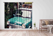 3D Green Classic Car Curtains and Drapes LQH 49- Jess Art Decoration