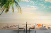 3D Sky Beach Palm Landscape Wall Mural Wallpaper LQH 199- Jess Art Decoration