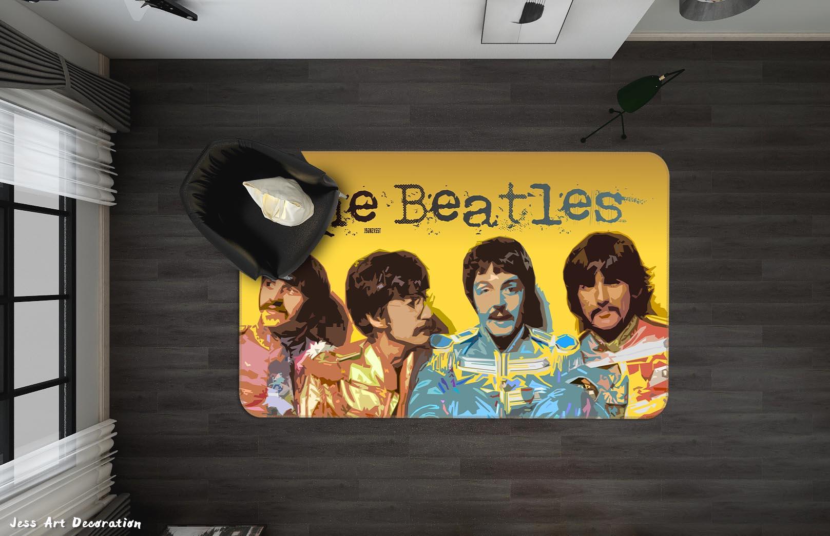3D The Beatles Non-Slip Rug Mat 151- Jess Art Decoration