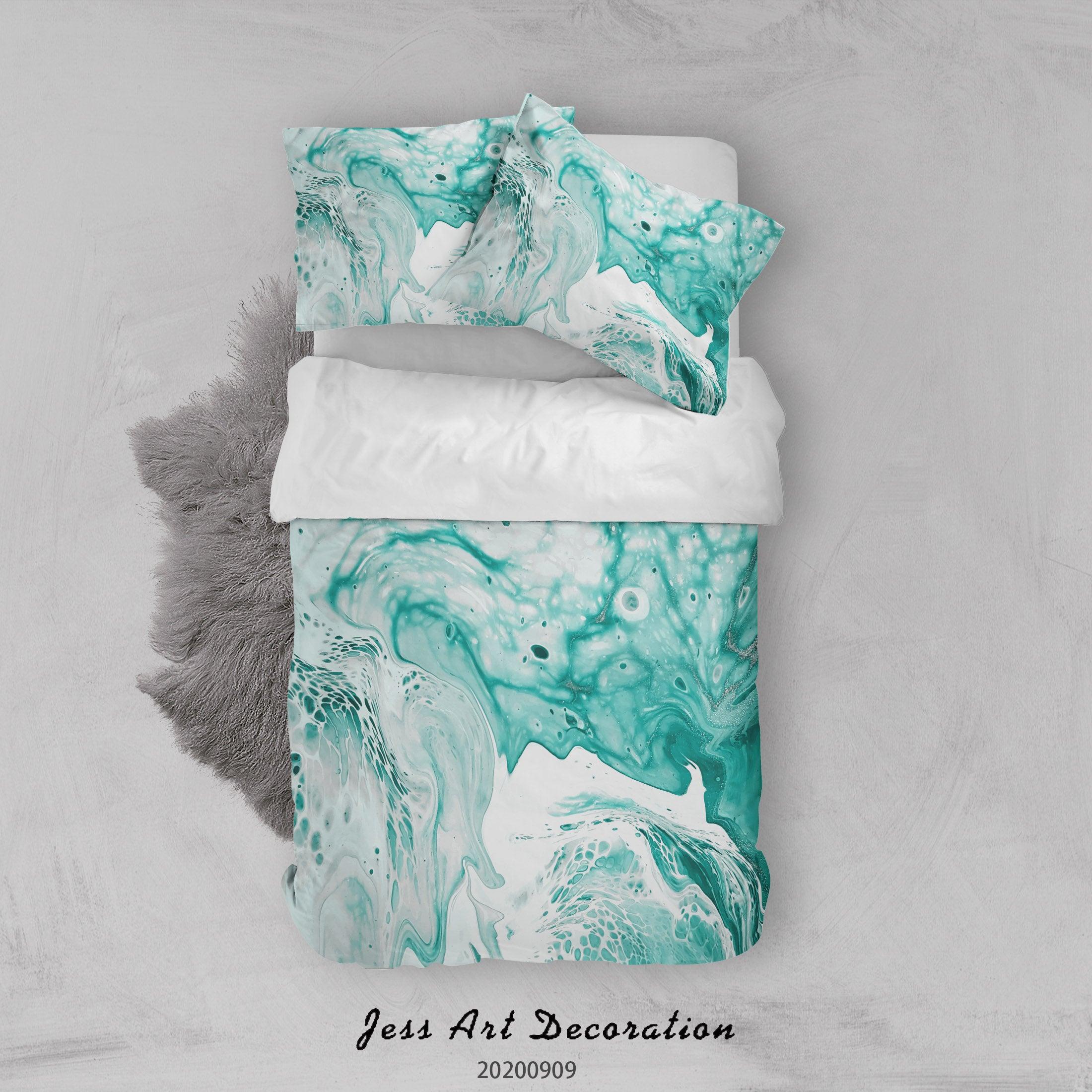 3D Papel Colorful Marmol Quilt Cover Set Bedding Set Duvet Cover Pillowcases WJ 1960- Jess Art Decoration