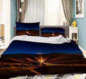 3D Wild Night Campfire Quilt Cover Set Bedding Set Duvet Cover Pillowcases 175 LQH- Jess Art Decoration