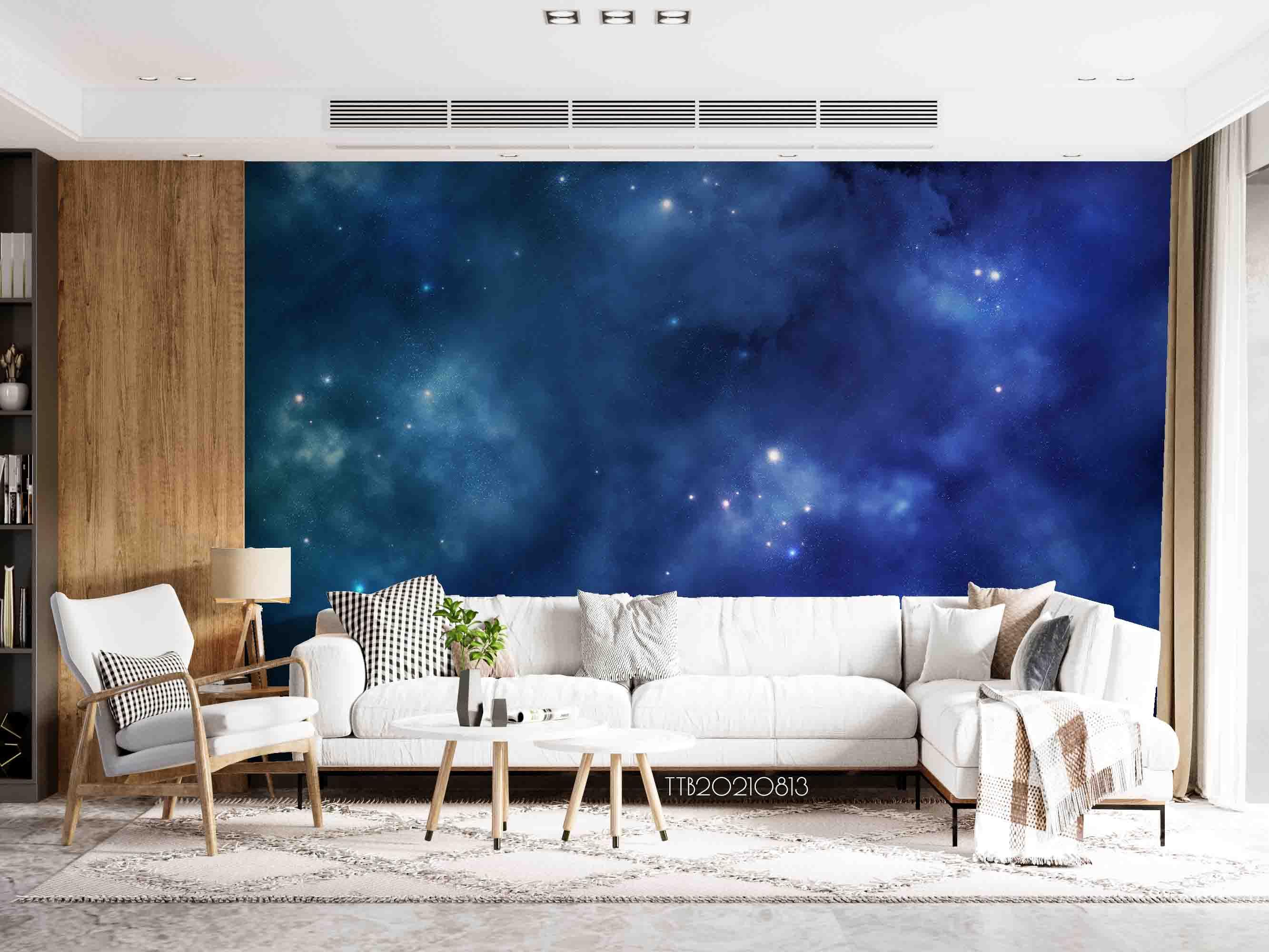 3D Fantasy Starry Sky Clouds Wall Mural WallpaperSWW5103- Jess Art Decoration