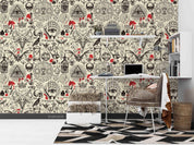 3D Retro Eye Hand Skeleton Totem Wall Mural Wallpaper LQH 176- Jess Art Decoration