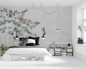 3D Chinese Bamboo Magpie Wall Mural Wallpaper GD 2562- Jess Art Decoration