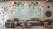 3D Northern Europe Hand-painted Floral Fresh Wall Mural WallpaperSWW5106- Jess Art Decoration