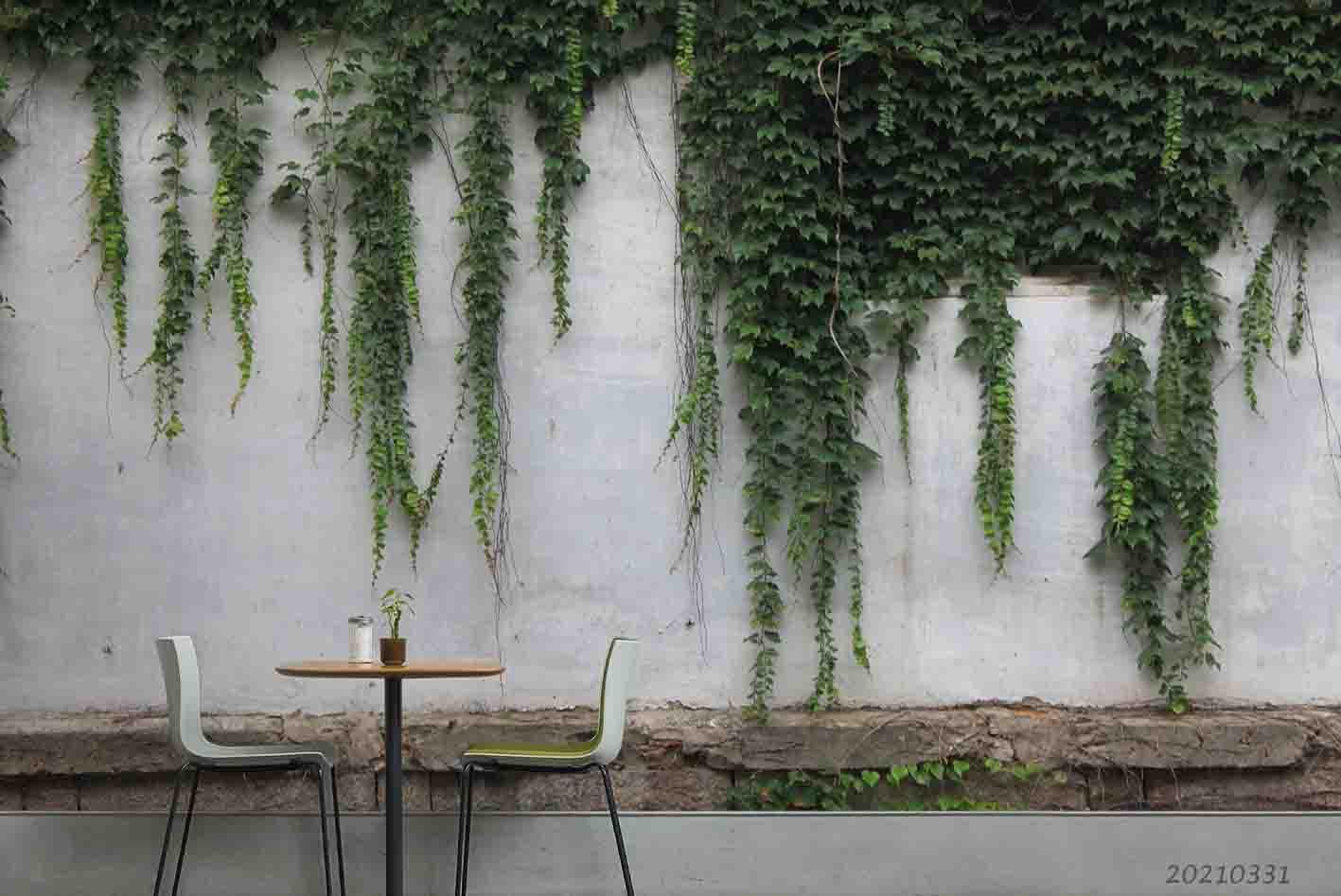 3D Green Plant Leaf Wall Background Wall Mural Wallpaper LQH 410- Jess Art Decoration