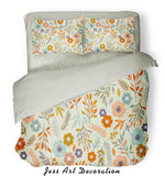3D Color Flowers Pattern Quilt Cover Set Bedding Set Pillowcases  77- Jess Art Decoration