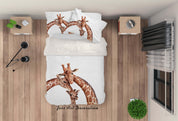 3D Giraffe Quilt Cover Set Bedding Set Pillowcases 118- Jess Art Decoration