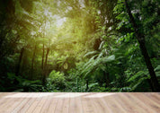 3D Sunshine Green Forest Landscape Wall Mural Wallpaper LQH 11- Jess Art Decoration