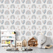 3D Cartoon Rainbow Love Wall Mural Wallpaper A154 LQH- Jess Art Decoration