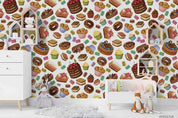 3D Cake Ice Cream Dessert Wall Mural Wallpaper LQH 17- Jess Art Decoration