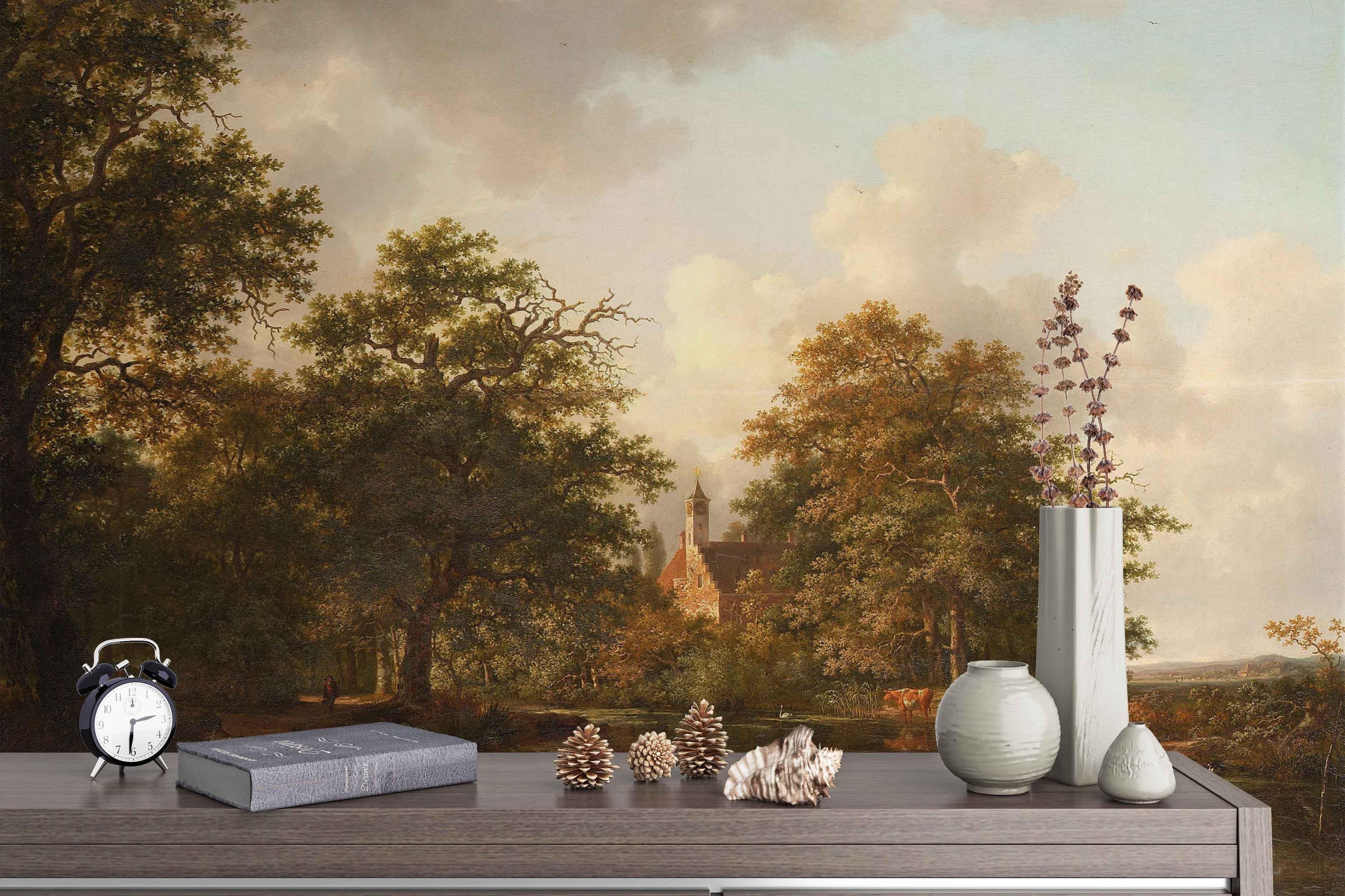 3D European Retro Oil Painting Wall Mural Wallpaper 6- Jess Art Decoration