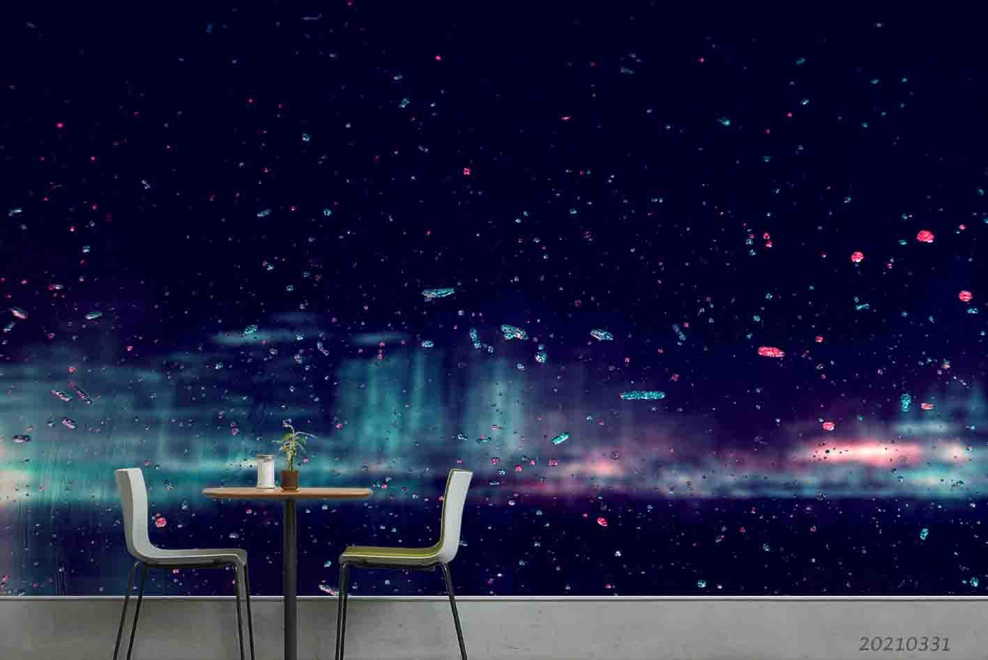 3D Abstract City Night View Wall Mural Wallpaper LQH 447- Jess Art Decoration