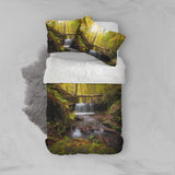 3D Forest Stream Quilt Cover Set Bedding Set Pillowcases 119- Jess Art Decoration