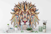 3D Lion Wall Mural Wallpaper 190- Jess Art Decoration