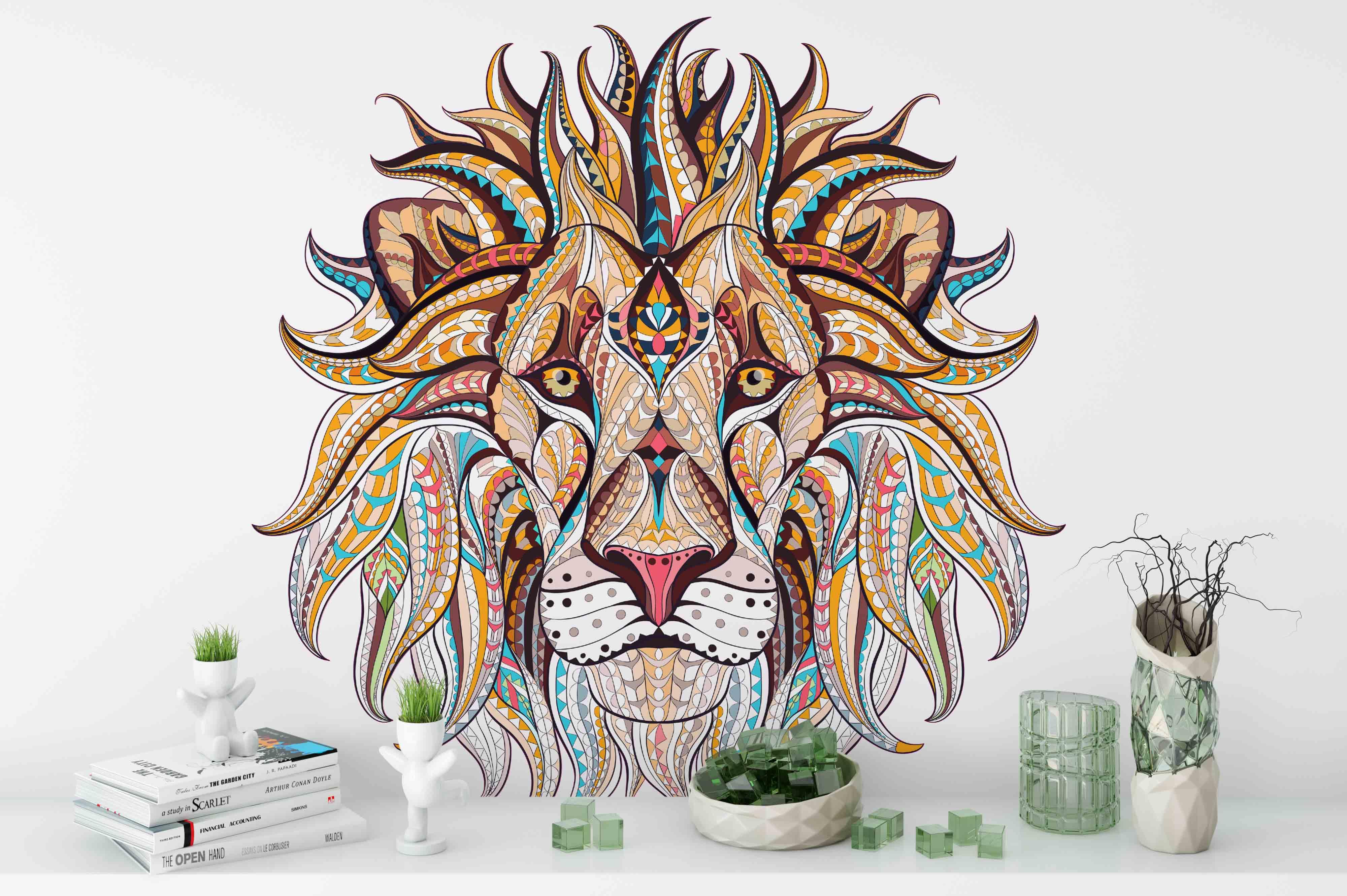3D Lion Wall Mural Wallpaper 190- Jess Art Decoration
