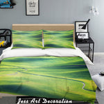 3D Blue Grassland Quilt Cover Set Bedding Set Pillowcases 58- Jess Art Decoration