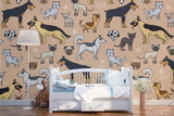 3D Different Types Dogs Wall Mural Wallpaper 23- Jess Art Decoration