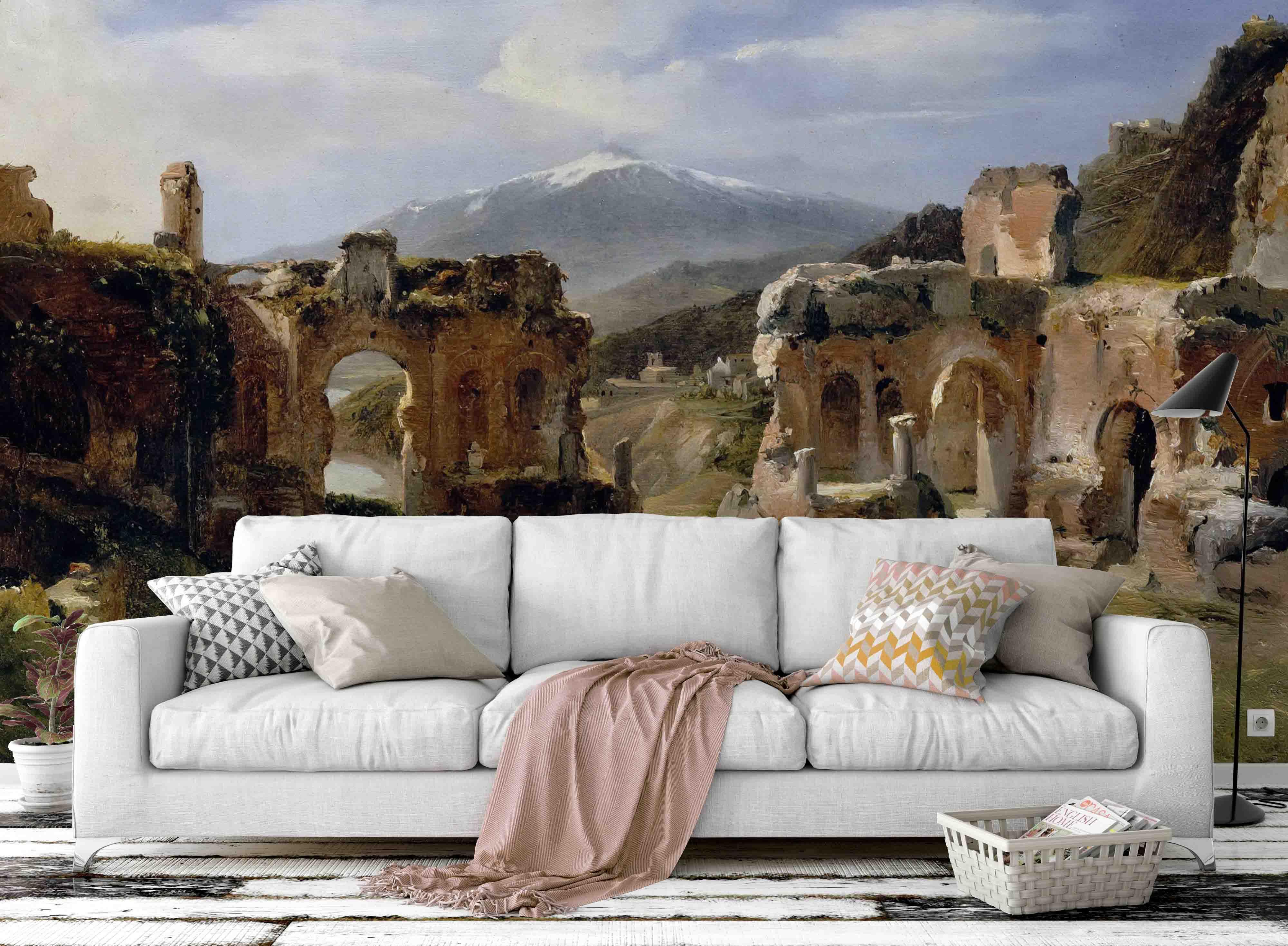 3D Oil Painting Ancient Buildings Wall Mural Wallpaper sww 6- Jess Art Decoration
