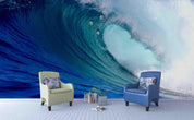 3D Blue Sea Waves Wall Mural Wallpa 38- Jess Art Decoration