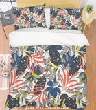 3D Grey Leaves Quilt Cover Set Bedding Set Pillowcases 147- Jess Art Decoration