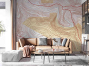 3D Topographic Map Interesting Wall Mural Wallpaper SWW3641- Jess Art Decoration