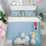 3D Cube Rocket Quilt Cover Set Bedding Set Pillowcases 21- Jess Art Decoration