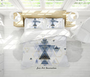 3D Abstract Geometry Triangle Quilt Cover Set Bedding Set Duvet Cover Pillowcases 198- Jess Art Decoration