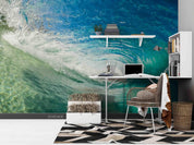 3D Sea Wave Landscape Wall Mural Wallpaper LQH 586- Jess Art Decoration