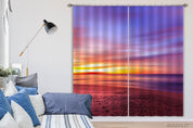 3D Beach Colorful Sky Sea Surface Curtains and Drapes GD 1479- Jess Art Decoration