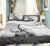 3D Nature Animal Bull Quilt Cover Set Bedding Set Duvet Cover Pillowcases WJ 3380- Jess Art Decoration
