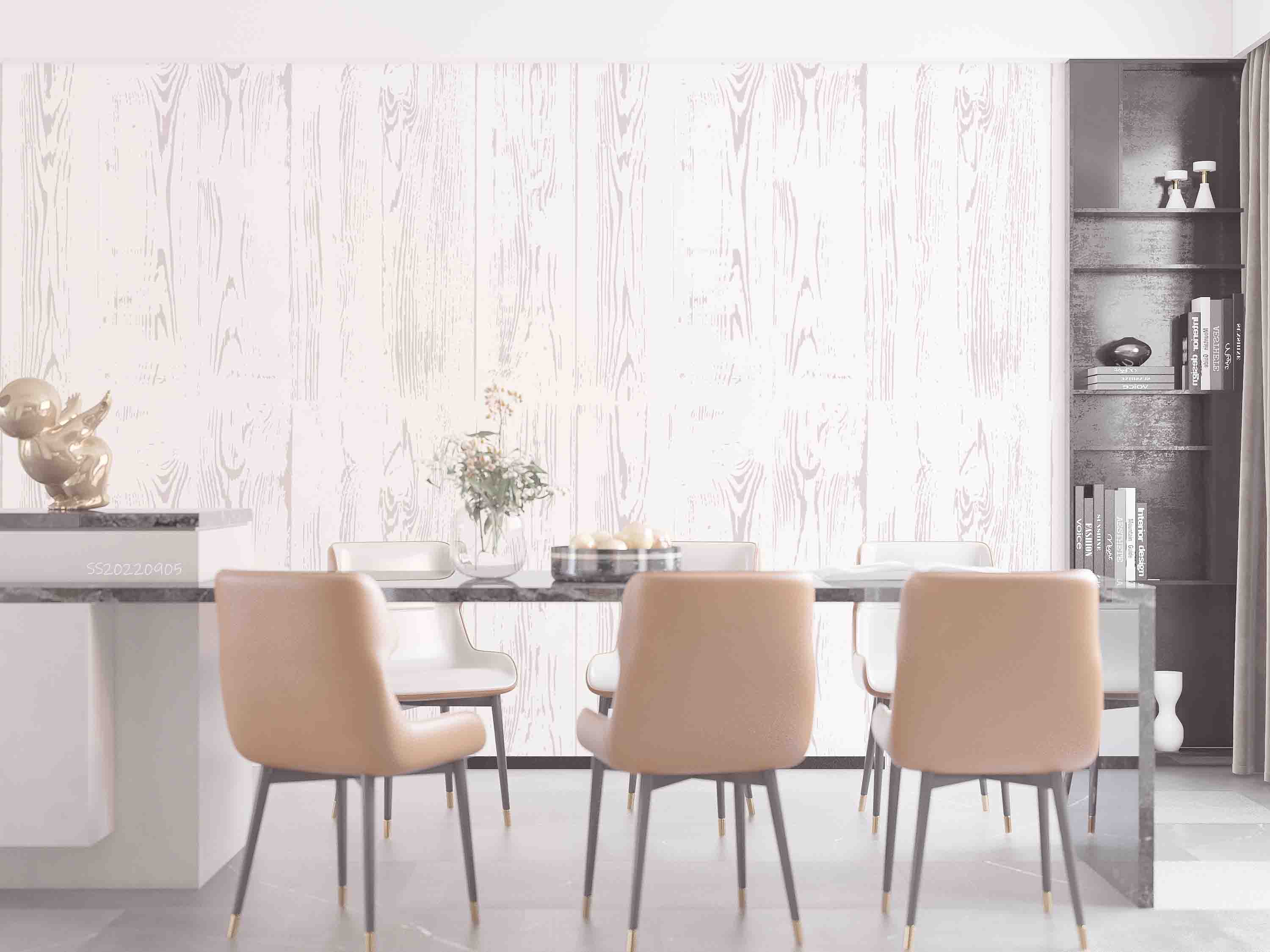 3D Vintage White Wooden Plank Texture Wall Mural Wallpaper GD 2618- Jess Art Decoration