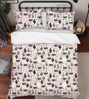 3D Hand Drawn Animal Cactus Quilt Cover Set Bedding Set Duvet Cover Pillowcases 48- Jess Art Decoration