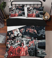 3D Abstract Artist Works Graffiti Quilt Cover Set Bedding Set Duvet Cover Pillowcases 93- Jess Art Decoration