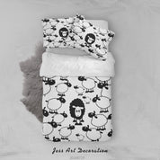 3D Sheep Animal Quilt Cover Set Bedding Set Duvet Cover Pillowcases LXL 98- Jess Art Decoration