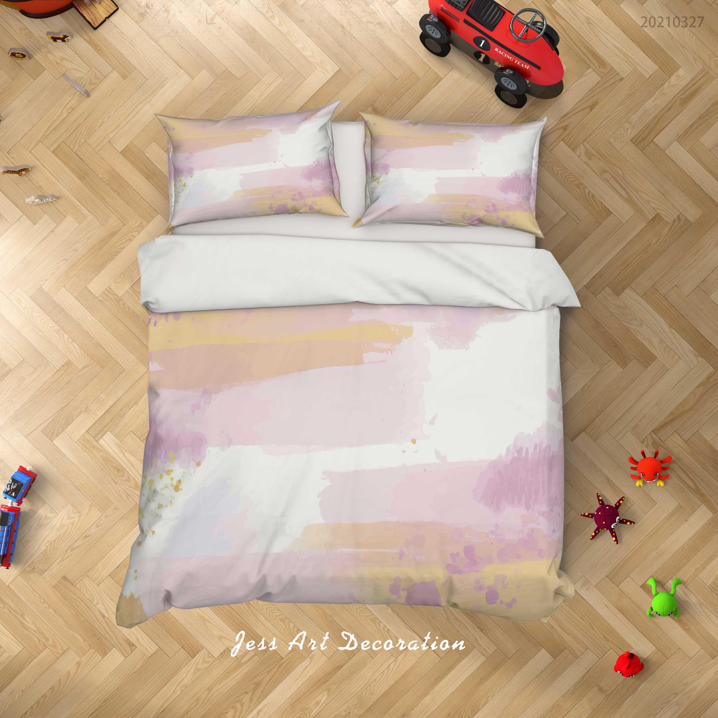 3D Watercolor Color Quilt Cover Set Bedding Set Duvet Cover Pillowcases 72- Jess Art Decoration